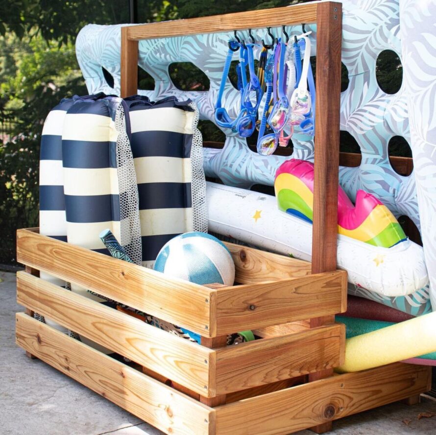 diy pool float storage ideas 12