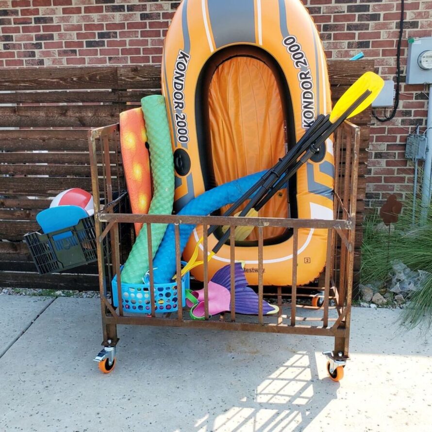 diy pool float storage ideas 13