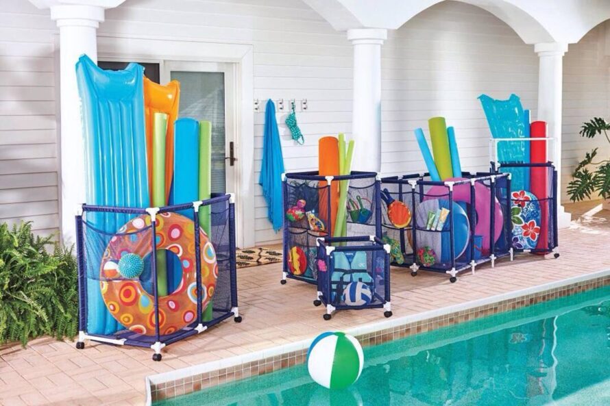 diy pool float storage ideas 2