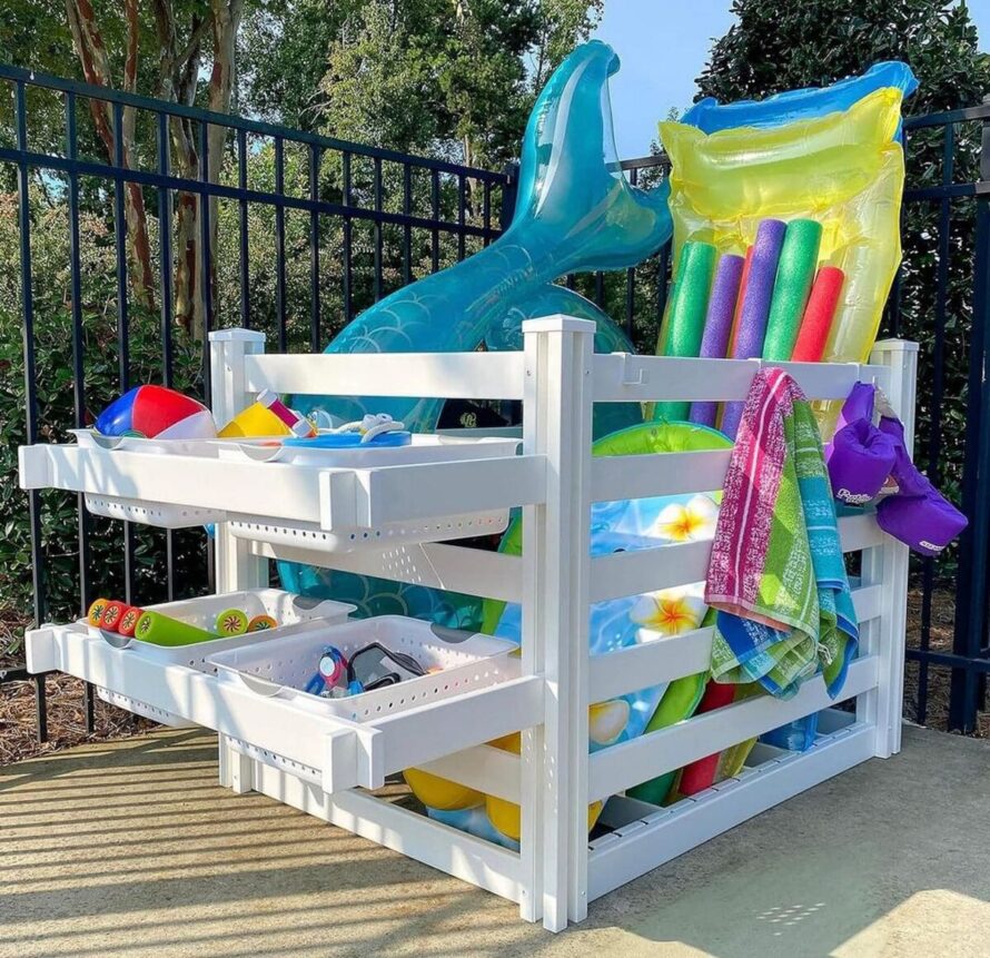 diy pool float storage ideas 8
