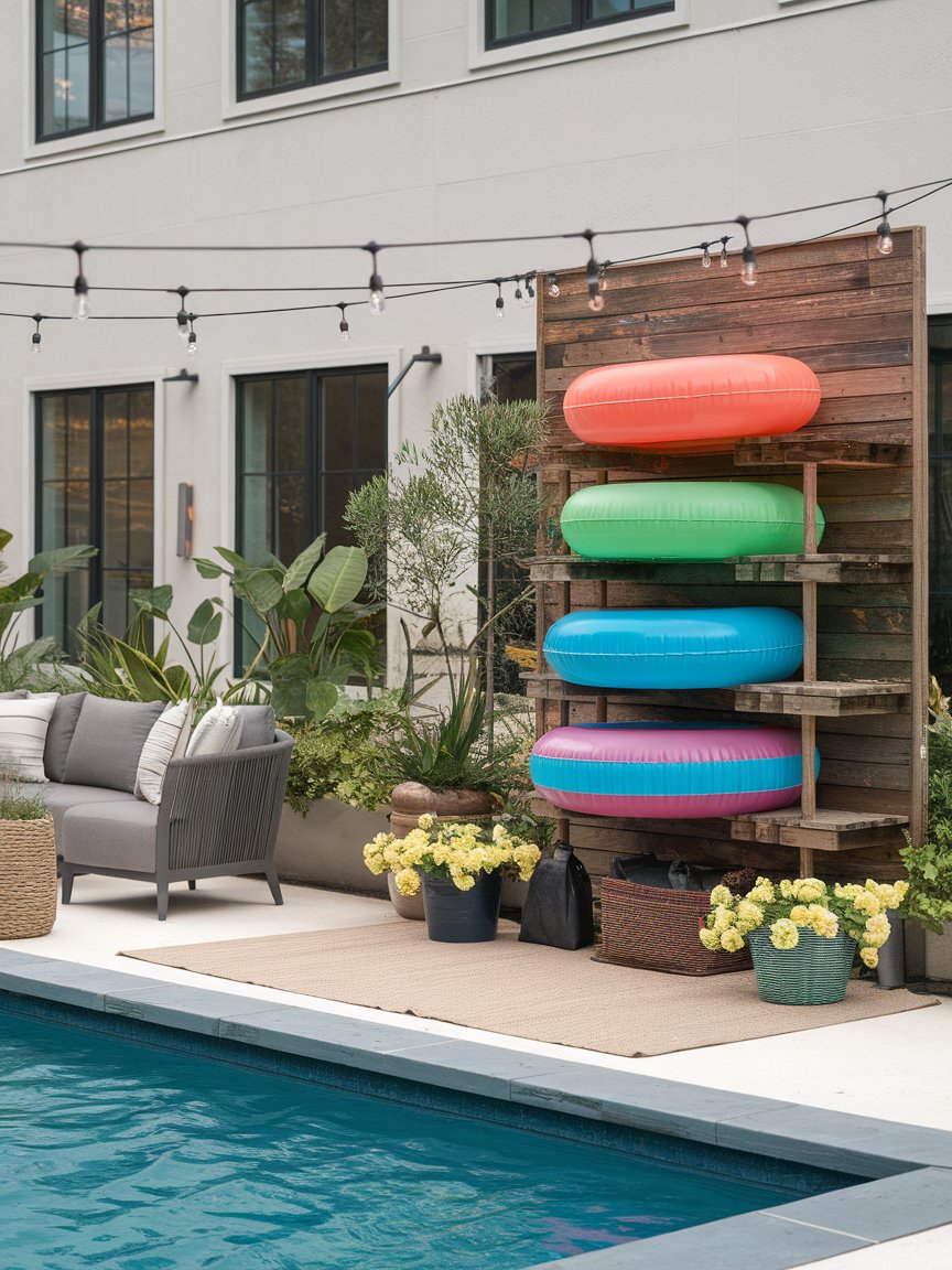 pool float storage 14
